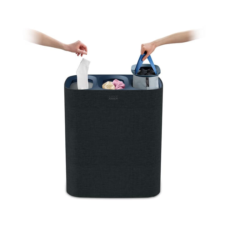 Panier à linge Tota Trio 90 L, Noir Joseph Joseph