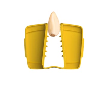 Râpe Multi grip avec récipient 17 cm - Jaune - Joseph Joseph