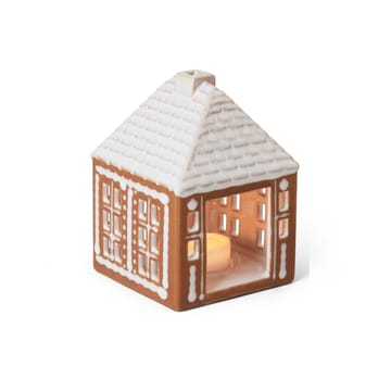 Bougeoir Gingerbread small 11 cm - Marron - Kähler