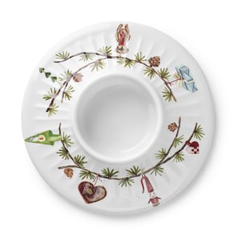 Bougeoir pour bougie bloc Hammershøi Christmas Ø 13 cm  - Blanc - Kähler