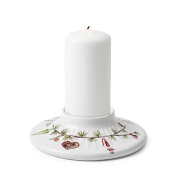 Bougeoir pour bougie bloc Hammershøi Christmas Ø 13 cm  - Blanc - Kähler