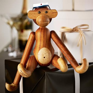 Singe en bois Kay Bojesen avec son chapeau de diplômé bleu - undefined - Kay Bojesen Denmark