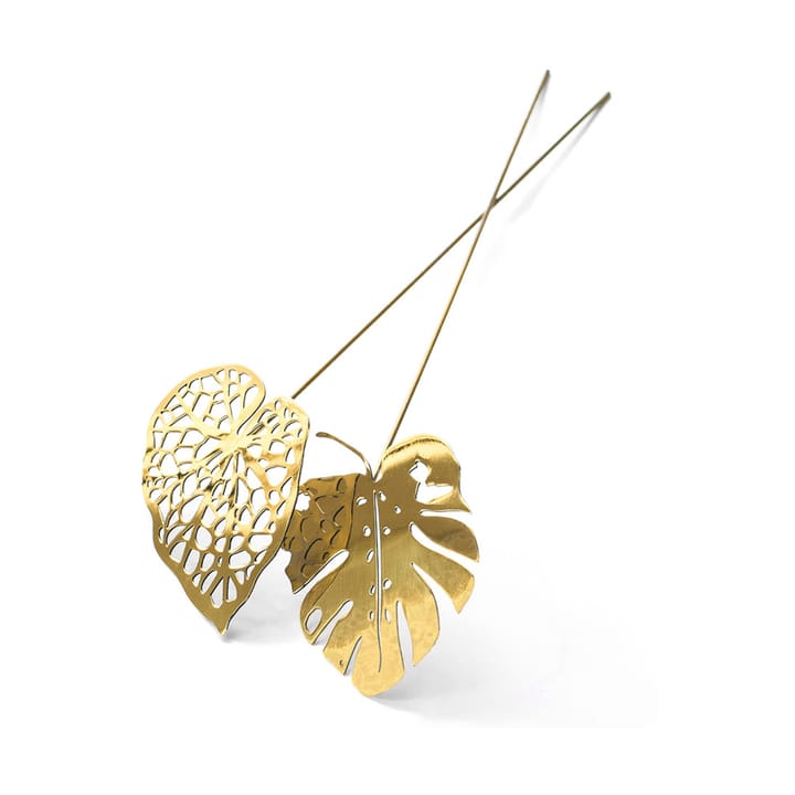 Décoration Brass Leaves, lot de 2 - Water - KLONG