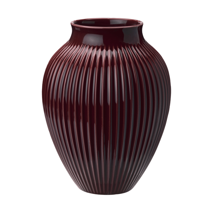 Vase strié Knabstrup 27 cm - Baie - Knabstrup Keramik