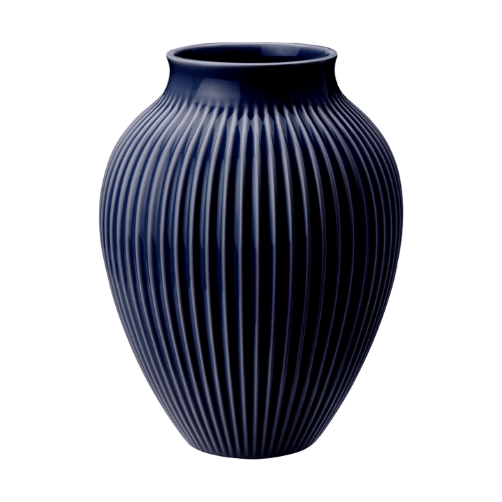 Vase strié Knabstrup 27 cm - Dark blue - Knabstrup Keramik