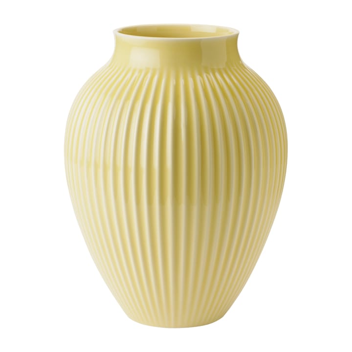 Vase strié Knabstrup 27 cm - Jaune - Knabstrup Keramik