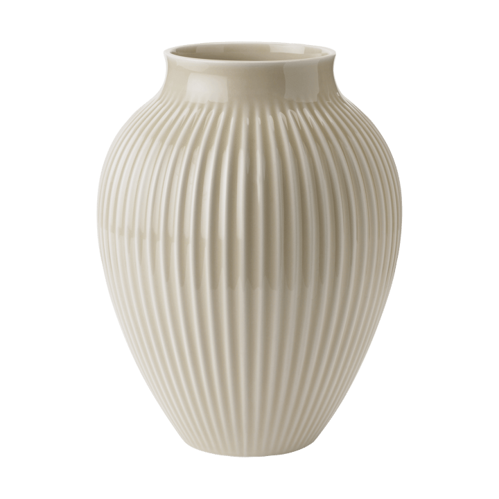 Vase strié Knabstrup 27 cm - Ripple sand - Knabstrup Keramik