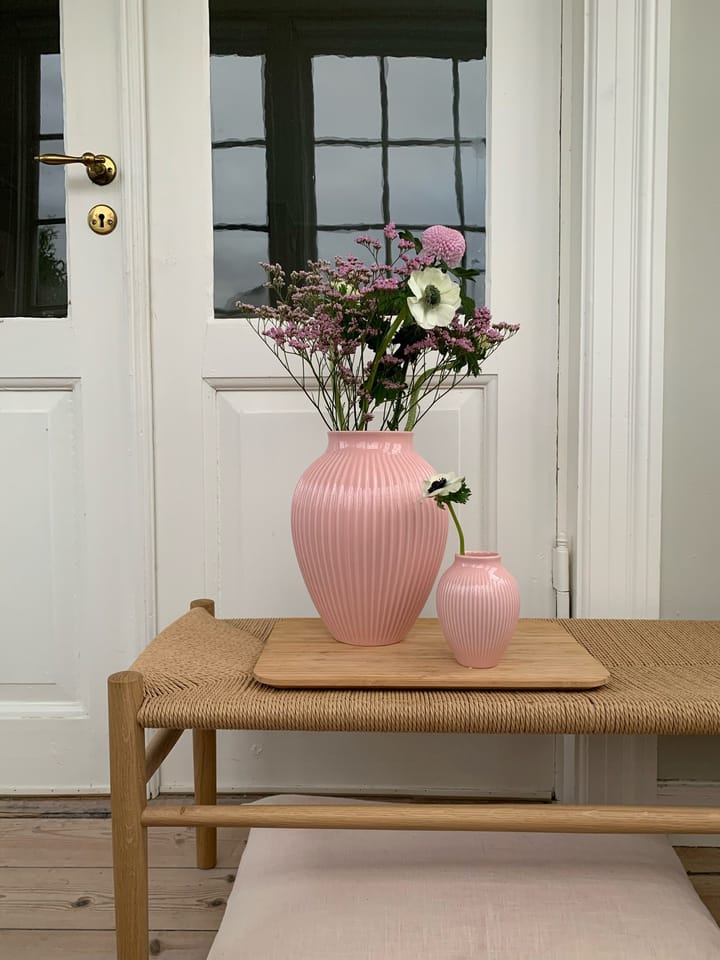 Vase strié Knabstrup 27 cm, Rose Knabstrup Keramik