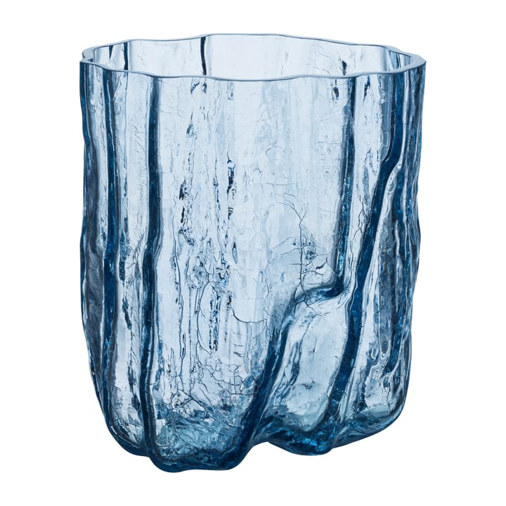 Vase Crackle 27 cm - Verre rond - Kosta Boda