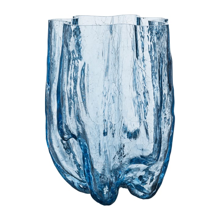 Vase Crackle 37 cm - Verre rond - Kosta Boda