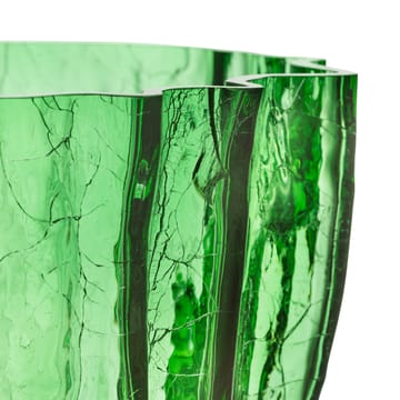 Vase Crackle se 17,5 cm - Vert - Kosta Boda