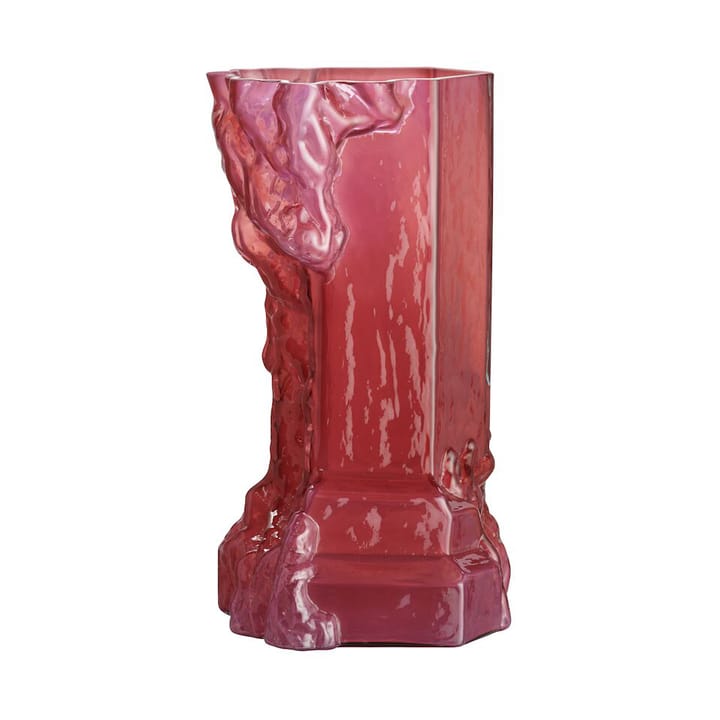 Vase Rocky Baroque 35 cm - Rose vif - Kosta Boda