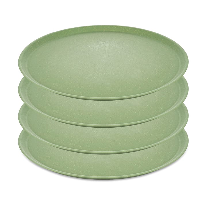 Assiette Connect Ø 25,5 cm, lot de 4 - Nature leaf green - Koziol