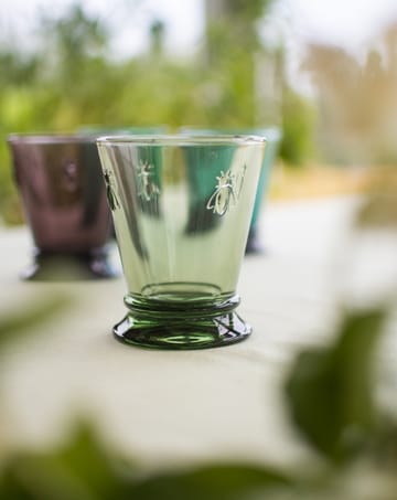 Verres à eau Abeille 26 cl, lot de 6 - Vert olive - La Rochère