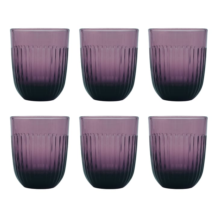 Verres à eau Ouessant 29 cl, lot de 6, Aubergine La Rochère