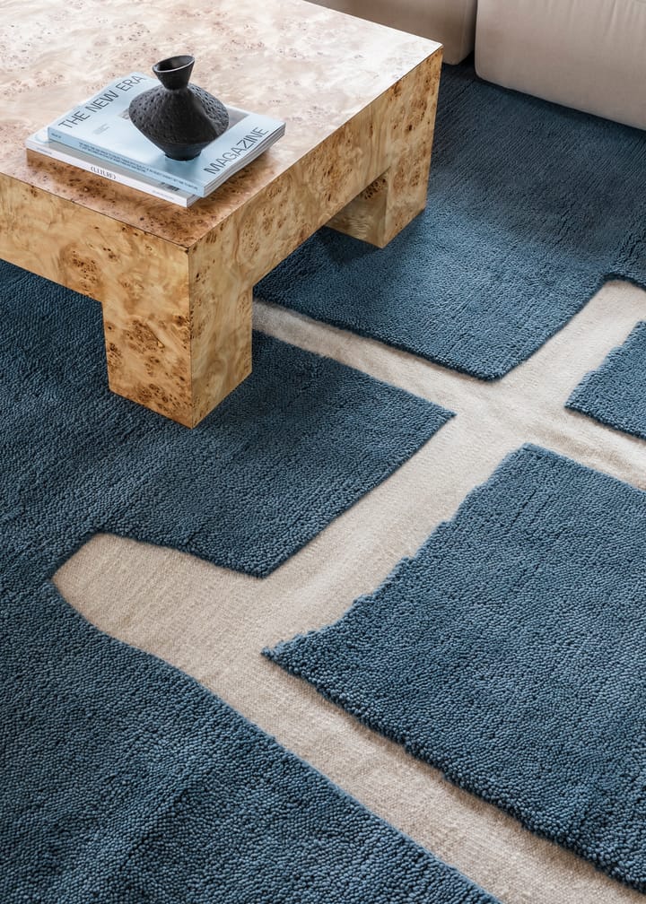 Gotland Klint tapis en laine - Cornflower blue 180x270 cm - Layered