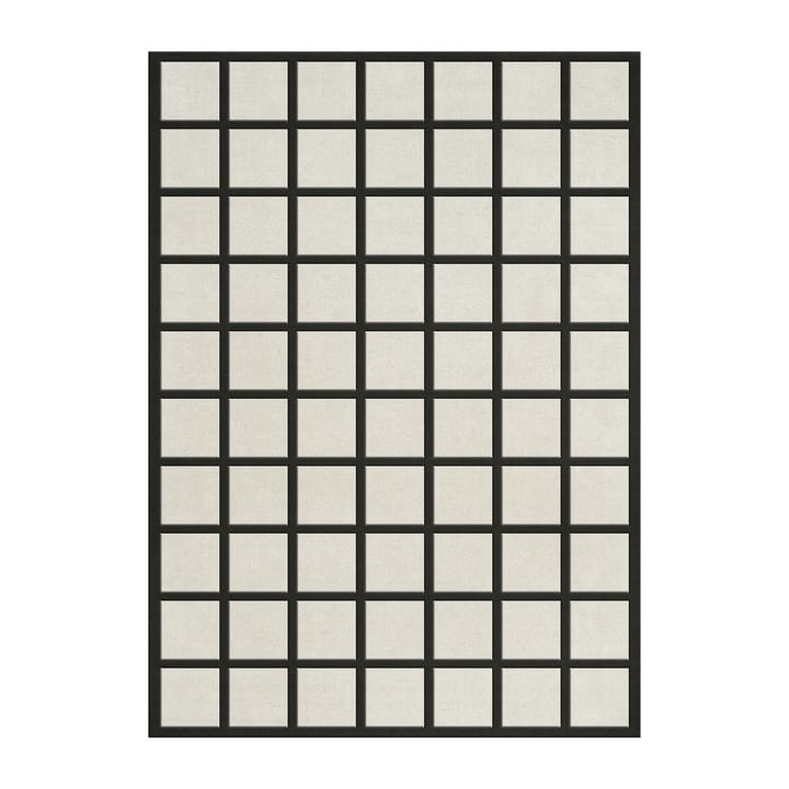 Tapis en laine Avenue Checked Bone - White, 180x270 cm - Layered