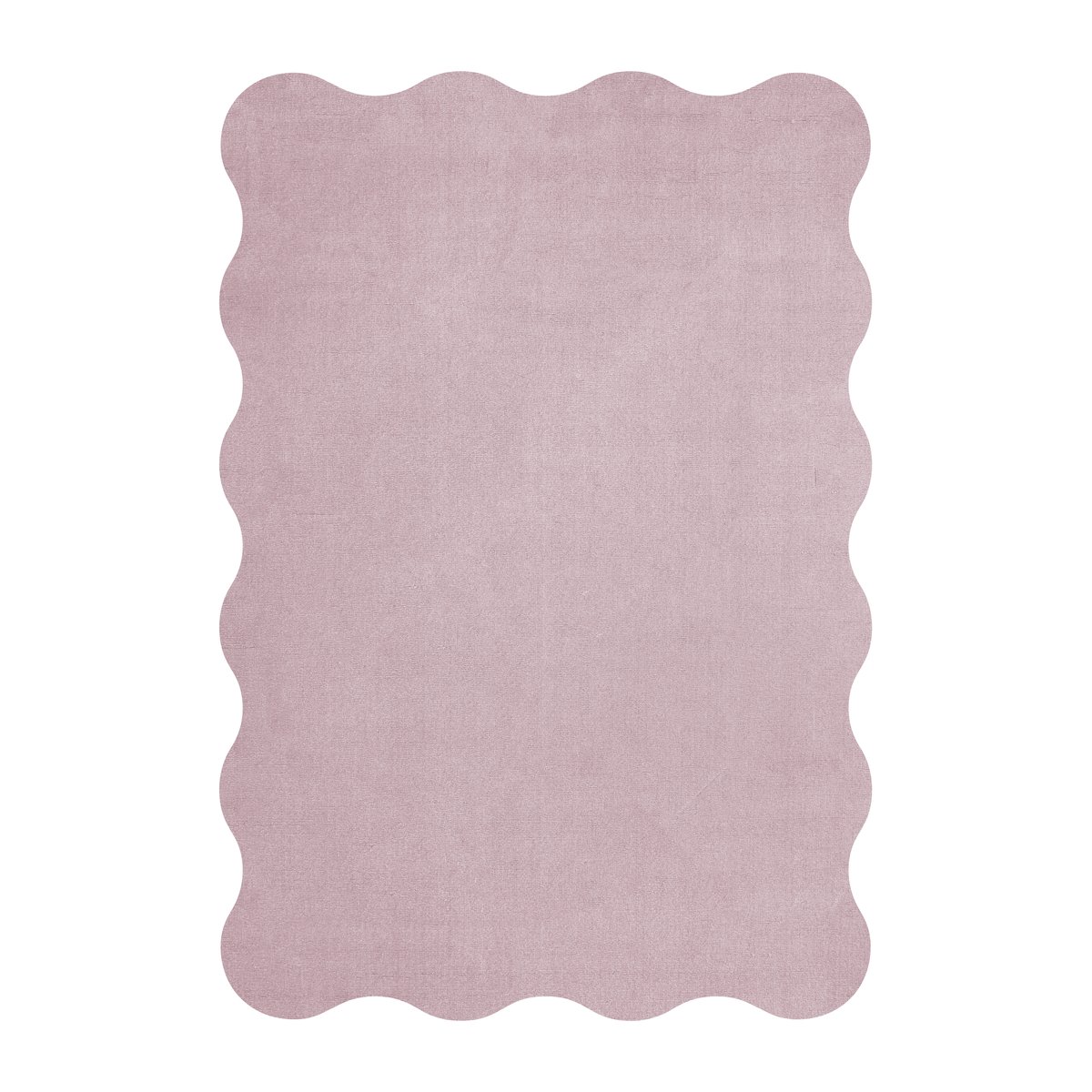 Layered Tapis en laine Scallop 180x270 cm Pink lavender