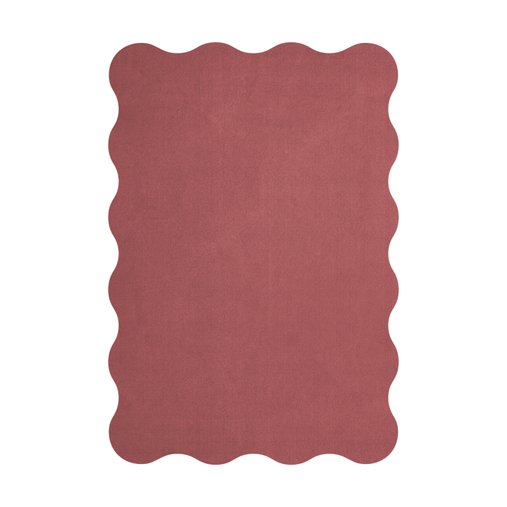 Tapis en laine Scallop 180x270 cm - Rosewood red - Layered