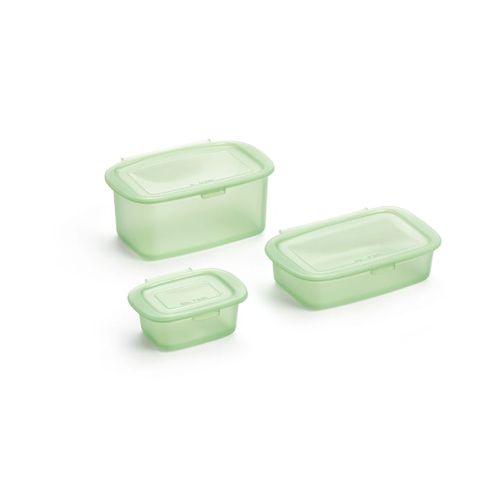 Boîte en silicone Lékué 3 pièces - Vert - Lékué