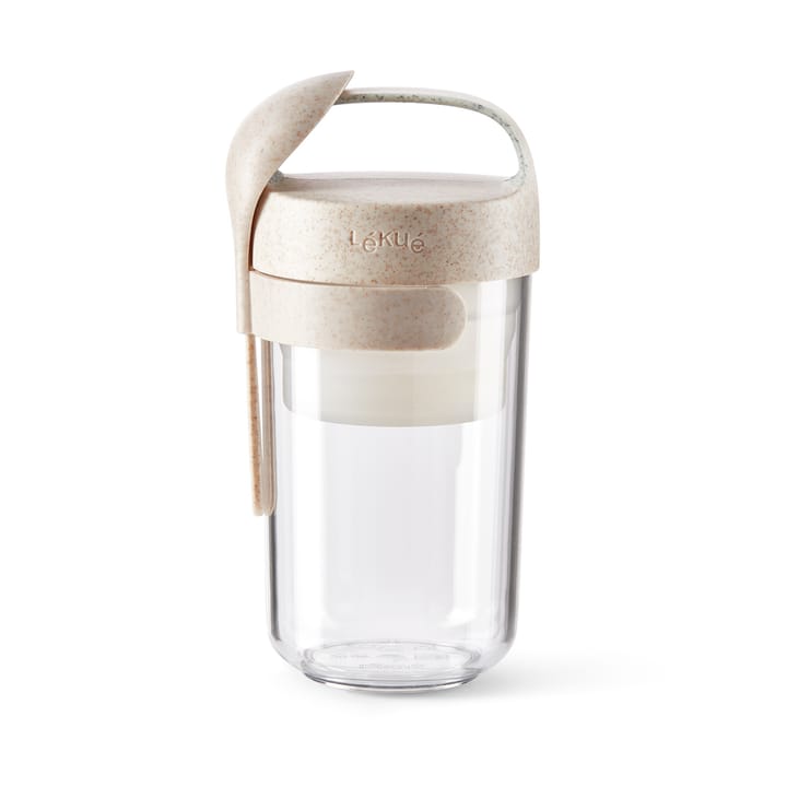 Boîte Lékué To Go organic avec cuillère beige - 0,4 L - Lékué