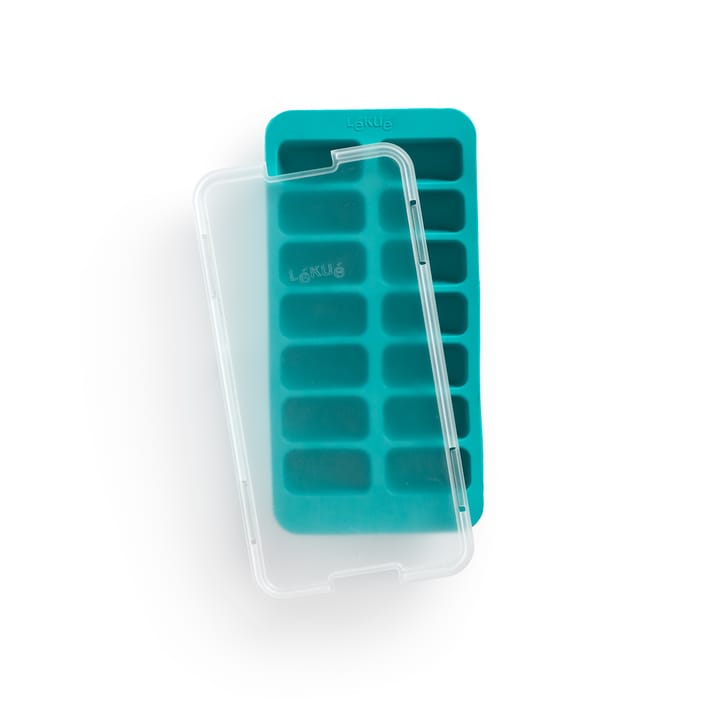 Moule à glaçons rectangulaire avec couvercle Lékué, Turquoise Lékué