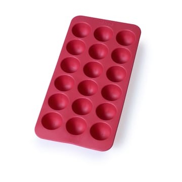 Moule à glaçons rond en silicone avec couvercle Lékué - Rouge - Lékué