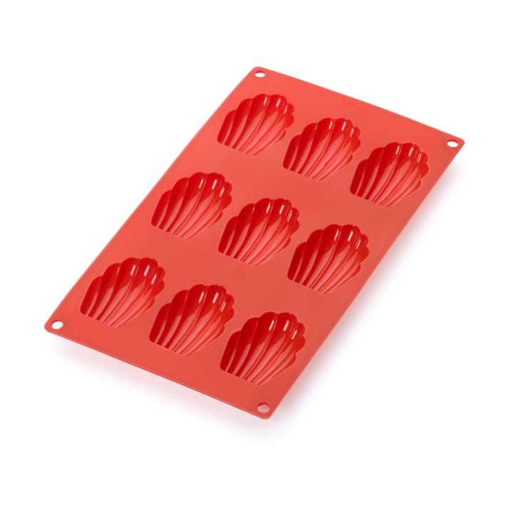 Moule à madeleines en silicone Lékué lot de 9 - Rouge - Lékué