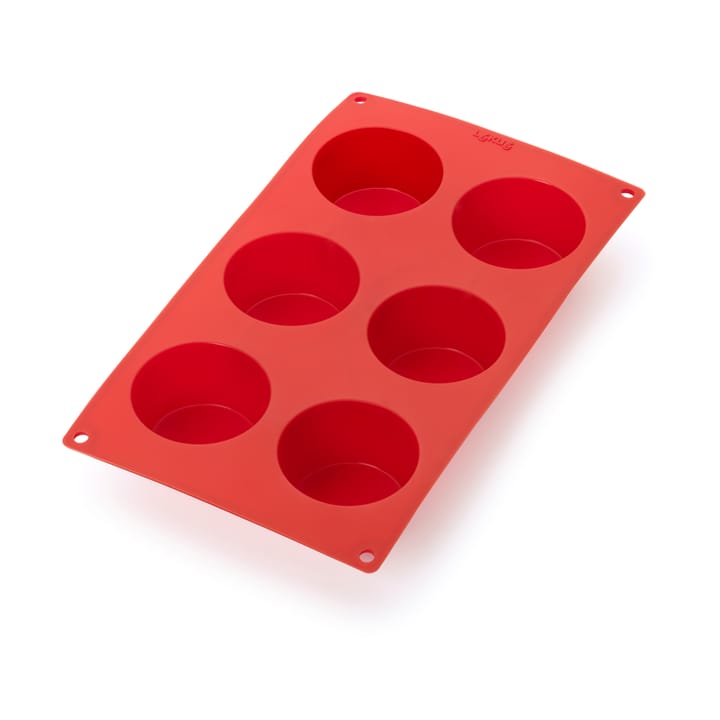 Moule à muffins en silicone Lékué lot de 6 - Rouge - Lékué