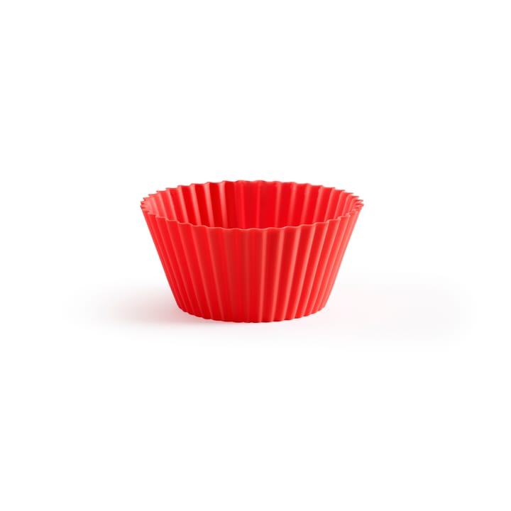 Moules à muffins en silicone Lékué lot de 6 - Rouge - Lékué