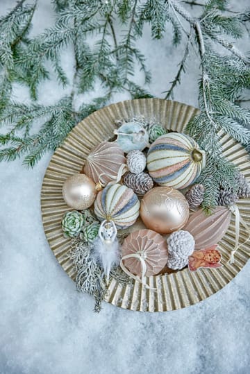 Boule de Noël Cadelia Ø6 cm - Rose, feuille - Lene Bjerre