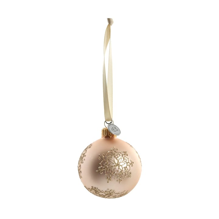 Boule de Noël Cadelia Ø6 cm - Rose, flocon de neige - Lene Bjerre