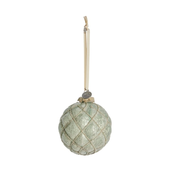 Boule de Noël Norille Ø9 cm - Dusty green filet - Lene Bjerre