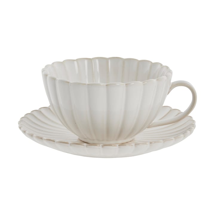 Camille tasse avec soucoupe, Off White Lene Bjerre