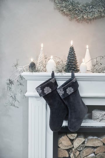 Chaussette de Noël Stassia 38 cm - Gris foncé - Lene Bjerre