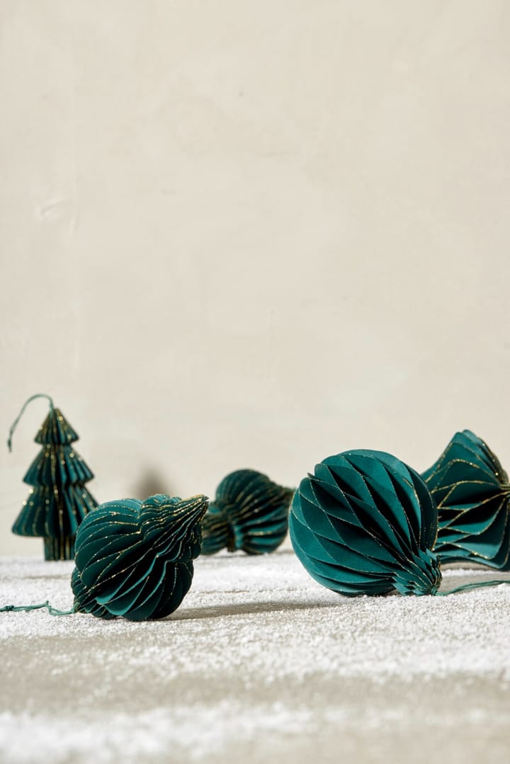 Décoration de Noël Pappia 15 cm - Vert foncé - Lene Bjerre