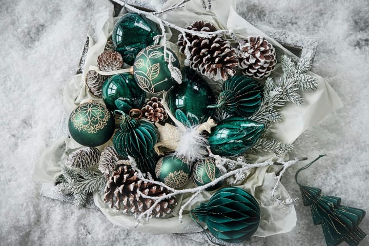 Décoration de Noël Pappia 15 cm - Vert foncé - Lene Bjerre