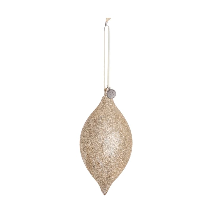 Decoration suspension de Noël Glitteria 17 cm - Or clair  - Lene Bjerre