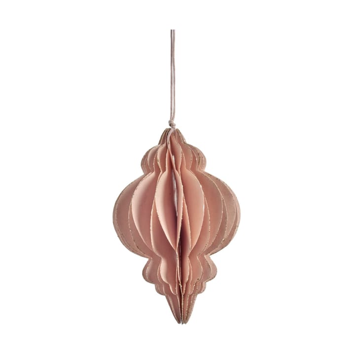 Suspension de Noël Pappia 12 cm - Rose, ovale - Lene Bjerre