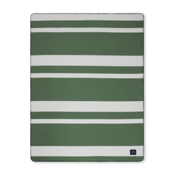 Couverture polaire Irregular Striped 130x170 cm - Green-White - Lexington