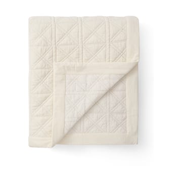 Couvre-lit Quilted organic cotton velvet 160x240 cm - Blanc - Lexington