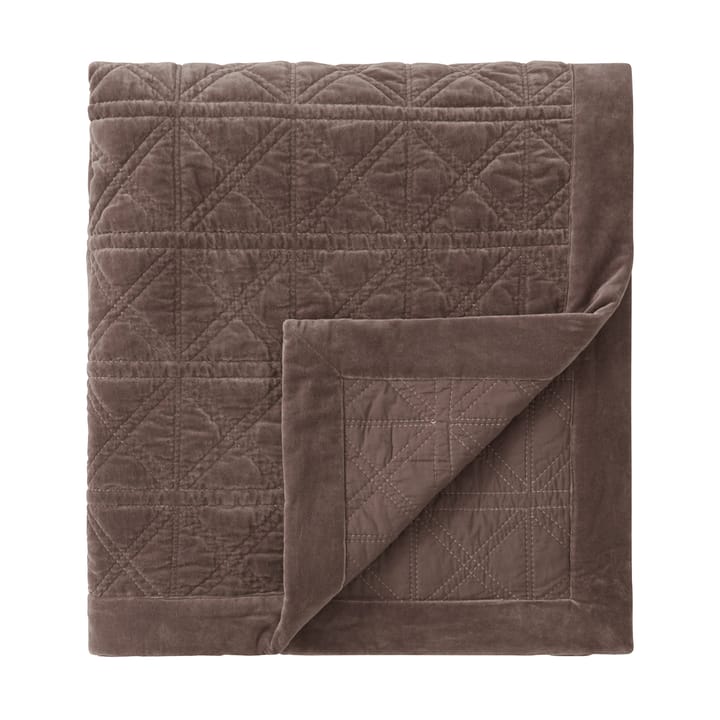 Couvre-lit Rattan Quilted Velvet 160x240 cm, Brown Lexington