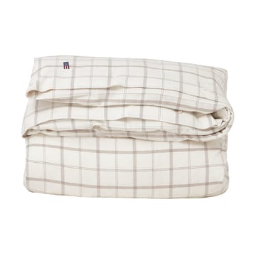 Ensemble de lit Checked Flannel 150x210 cm - White-brown - Lexington