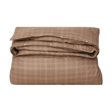 Ensemble de lit Checked Pin Point Oxford 150x210 cm - Brown - Lexington