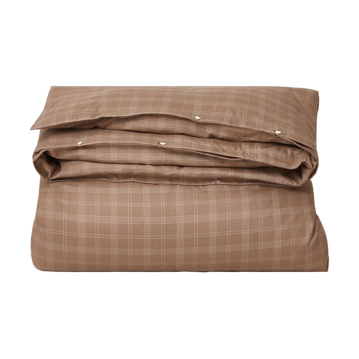 Ensemble de lit Checked Pin Point Oxford 150x210 cm, Brown Lexington