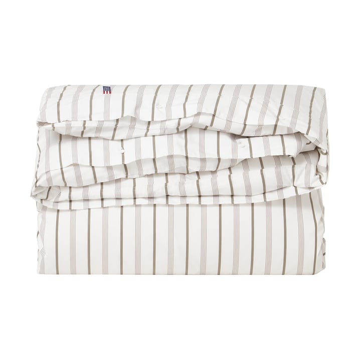 Ensemble de lit Striped Cotton Poplin 150x210 cm, White Lexington