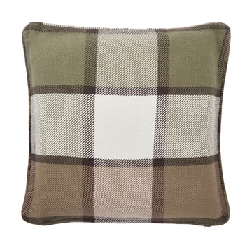 Housse de coussin Checked heavy twill 50x50 cm - Olive - Lexington