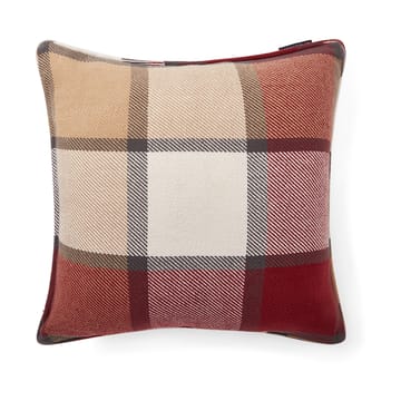 Housse de coussin Checked heavy twill 50x50 cm - Rouge - Lexington