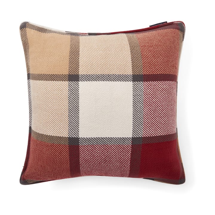 Housse de coussin Checked heavy twill 50x50 cm, Rouge Lexington