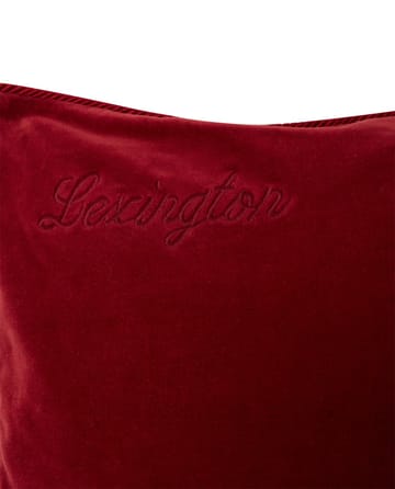 Housse de coussin Organic Cotton Velvet 50x50 cm - Red - Lexington